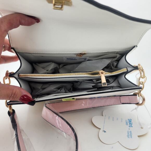 Unique Vintage Smurfs Purse Smurfett Pink kidcore Cartoon 90s Nostalgic Shoulder - Picture 5 of 11